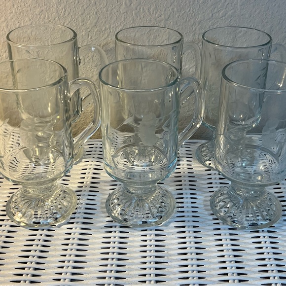 Princess House Dining Set Of 6 Princess House Etched Crystal Irish